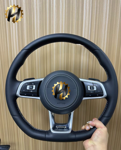 พวงมาลัยหนัง HZ ขนาด 35 มม. สำหรับรถยนต์ <span class=keywords><strong>Volkswagen</strong></span> Polo GTI <span class=keywords><strong>Scirocco</strong></span> Jetta Passat <span class=keywords><strong>TSI</strong></span> Golf 6 Mk4 Mk5 Mk7 Mk8 - Product Image 2