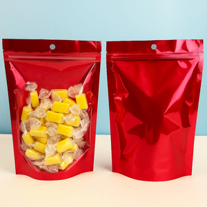 Colorido transparente Zip Lock Plastic Stand up Food Ziplock Bag con agujero para colgar Snacks Nuts Candy Coffee Pouch <span class=keywords><strong>Package</strong></span> - Product Image 4