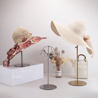 Nouvel Arrivage Présentoir de Chapeaux de Table en Métal Acier Inoxydable, Support de Chapeaux Moderne en Métal pour Table, Vente en Gros