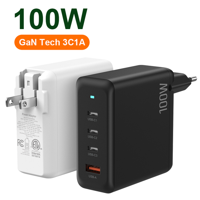 USB Type C Charger 100W PD Quick Charge 65W Fast Charging 4.0 3.0 for Xiaomi Mac Book 16 15 14 13 Pro & Camera Laptop