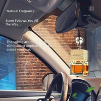 Diffuseur de parfum de luxe pour voiture avec flacon en verre de 10 ml, longue durée, élément décoratif suspendu