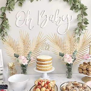 ใบปาล์มประดิษฐ์สำหรับตกแต่งภายใน/ภายนอกอาคาร สไตล์ทรอปิคอล เหมาะสำหรับงาน DIY แต่งงาน วันเกิด ฮาโลวีน คริสต์มาส และงานปาร์ตี้ต่างๆ - Product Image 3