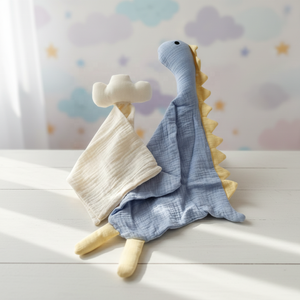 <span class=keywords><strong>Manta</strong></span> de seguridad de algodón suave con diseño de cisne y dinosaurio, muñeco de mano para bebé, artefacto para dormir, <span class=keywords><strong>manta</strong></span> de amor para bebé, <span class=keywords><strong>manta</strong></span> de seguridad, peluche para dormir - Product Image 2