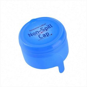 Tapa de rosca de plástico azul de alta calidad de 55 mm para botellas de agua de 20 L y bidones de 5 galones, cierre acanalado antiderrame y a prueba de fugas para vasos - Product Image 4