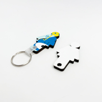 Porte-clés détachable en MDF pour sublimation, tendance, pour la promotion de produits et la décoration de carnets