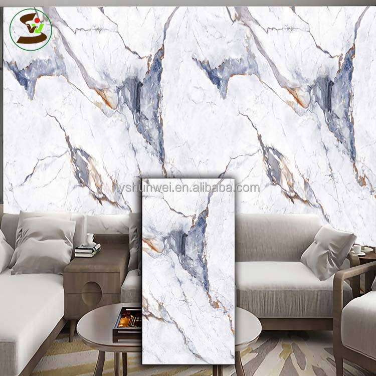 High Gloss UV PVC Marble Sheet Board Eco-friendly Waterproof Cutting ...