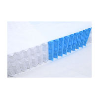 Matelas à ressorts ensachés moderne, écologique, avec revêtement plastique, fonctionnement silencieux et housse amovible pour mobilier de maison