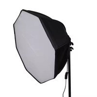Kit Softbox Octogonal 70cm avec Support E27, Diffuseur de Flash, Accessoires d'Éclairage pour Appareil Photo, Studio Photo, Vidéo et Portrait