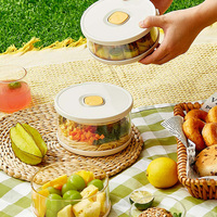 Boîtes de conservation en verre de qualité supérieure, idéales pour la préparation des repas. Couvercles étanches, compatibles m