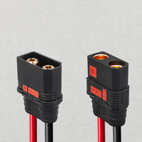 Câble adaptateur QS8 anti-étincelles vers borne à joint torique SC, 8AWG, plaqué or, mâle-femelle, pour connexion de batterie à courant élevé
