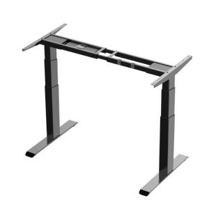 Marco de escritorio de oficina en casa automático ergonómico, motor dual, tres etapas, Tubo Cuadrado, altura ajustable, marco de escritorio de pie - Product Image 1