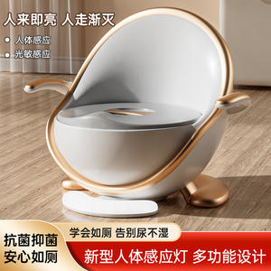 Siège de toilette pour enfants en forme de pomme, en matériau PP, avec fonction phosphorescente, pour enfants de 0 à 3 ans. - Product Image 5