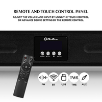 2.1-Kanal-Soundbar mit 8-Zoll-Subwoofer 120W RMS Heimkino-Lautsprecher - Bluetooth 5.0 Touch-Steuerung für TV PC Telefon