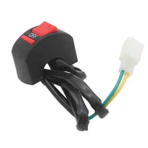 Universal 2 Wires 22MM Motorcycle Handlebar Flame Out Control Start Stop Button ON OFF Switch