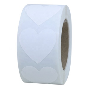 Hybsk-pegatinas de corazones de amor rojo, etiquetas adhesivas de punto de codificación de <span class=keywords><strong>Color</strong></span> de 1,5 pulgadas, 500 por rollo - Product Image 2