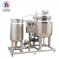 Homogénéisateur en acier inoxydable de 1000 L, chauffage à la vapeur, agitation magnétique, équipement de mélange de liquides pour les usines alimentaires, savon, détergent, pompe
