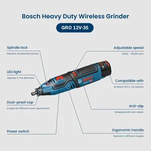Smerigliatrice Senza Fili <span class=keywords><strong>Bosch</strong></span> GRO 12V-35, Utensile Elettrico Rotante Multiuso 12V per Incisione, Levigatura, Lucidatura e Foratura - Product Image 6