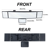Rétroviseur de Voiture Multifonction Pliable avec Vaste Champ de Vision, Quadruple Pliage, Pivotant et Réglable pour Bébé à l'Intérieur