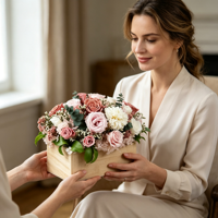 Décoration de Maison de Luxe, Centres de Table, Plantes Naturelles, Fleurs Éternelles Mixtes, Bouquet de Roses Conservées, Saint-Valentin, Fête des Mères