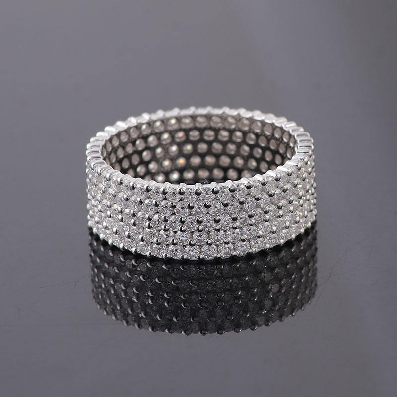 Real solid 10K gold moissanite  ring