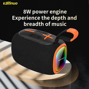 Enceinte Bluetooth Kasinuo Bass Cannon avec éclairage RGB, 1500 mAh, TWS, TF, USB, cordon, en ABS et tissu maillé, matériaux recyclés, pour extérieur, karaoké et soirées - Product Image 4