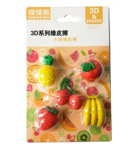 Động Vật Erasers Trẻ Em Câu Đố Eraser 3D Số Lượng Lớn Mini Thực Phẩm Rau Thể Thao Trái Cây Xe Take Apart Eraser