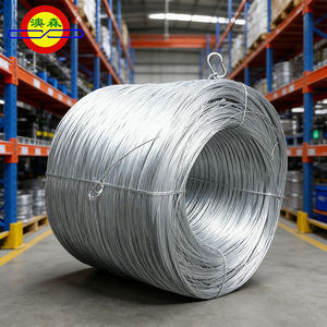 アオセン溶融亜鉛めっき結束線21ゲージ（Z275）洋服ハンガー用 - 鋼線と鉄線 - Product Image 1