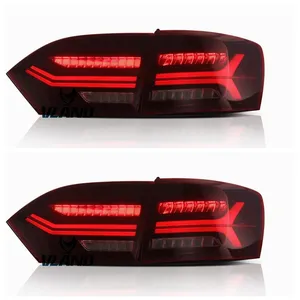 Hersteller für auto lampe für Jetta 2012-2014 Sagitar LED schwanz lampe mit sequentielle anzeige + DRL + reverse licht + park licht