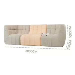 OEM fabbrica di alta qualità divano divano in schiuma a tre posti divano senza braccioli divano da pavimento rimovibile <span class=keywords><strong>e</strong></span> lavabile in lavatrice - Product Image 2