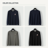 Haut de rugby pour hommes grandes tailles, col rond, manches longues, épais, décontracté, sportif, vintage, style preppy, pour l'extérieur, grande taille, à superposer