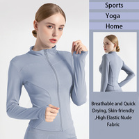 Ventes directes usine – Veste de sport et de yoga en molleton personnalisée pour femme – Hauts et vêtements d'extérieur à prix réduit