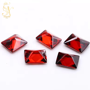 Zirconia Cubica Sintetica Taglio Baguette 5A, Pietra Preziosa Rossa Granato, 3x6mm 15x20mm, Vendita all'Ingrosso - Product Image 3