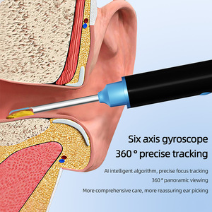 Caméra d'<span class=keywords><strong>oreille</strong></span> Kensoya 109-1S version anglaise, connexion USB, prise CN, portable, 1080P, ABS, acier inoxydable, 8 LED, pour examen endoscopique - Product Image 4
