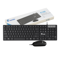 Ensemble clavier et souris de jeu filaire USB K10S pas cher, 104 touches, ergonomique, étanche, ultra fin, 2.4G pour le bureau