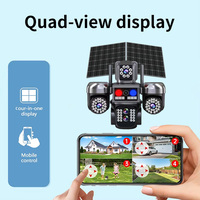 Goobsafe Zoom optique 10X 8MP 5 objectifs V380 Pro Caméra réseau solaire CCTV IP Alarme 4G solaire Batterie Vision nocturne