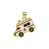 Nouveau Collier Pendentif Accessoires de Grossiste, Motif Trousse de Premiers Secours Médicale pour Hôpitaux, Médecins, Infirmières et Ambulances, avec Décoration Goutte d'Huile Colorée