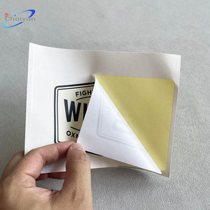 Autocollants en vinyle personnalisés, laminés, résistants aux déchirures, <span class=keywords><strong>repositionnables</strong></span>, adhésifs, imperméables, avec estampage à chaud - Product Image 2