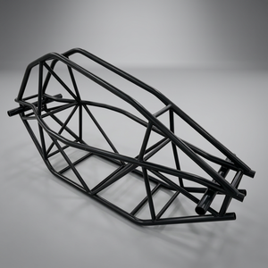 Estructura de Acero Soldada a Medida para EVTOL, Chasis Tubular Ligero para UAV Aeroespacial con Recubrimiento de Polvo Negro - Product Image 1