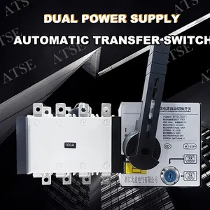 Best Selling High Grade ATSE 100a 250a 630a Automatic Transfer Switch Pc Class 4 Pole Ats For Generator