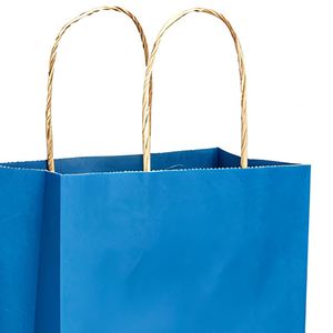 Sac en papier kraft biodégradable de haute qualité, imprimé sur mesure, respectueux de l'environnement, pour les fêtes - Product Image 2