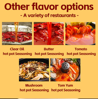 Huile végétale de haute qualité Mala Hot Pot Sac de poudre épicé Produits épicés Support naturel Cuisson des aliments