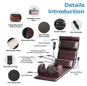 Wholesale Factory Price Full Body <strong>Massage</strong> Mattress, Electric Heating <strong>Massage</strong> Bed Pad, Custom Logo Massager Mat for <strong>B2B</strong> - Product Image 3