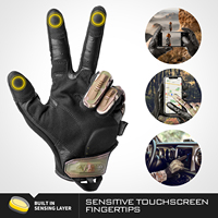 Gant tactique en promotion, personnalisé, à doigts complets, haute protection contre les chocs, compatible écran tactile, pour le tir, la randonnée et les activités tactiques en extérieur