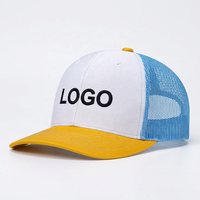 Casquettes de baseball personnalisées OEM en tissu Oxford avec logo brodé, style camionneur, pour l'aventure en montagne, l'alpinisme et la randonnée, avec patch motif point.