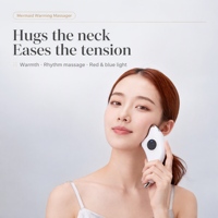 Masseur oculaire chauffant rechargeable, appareil de soin du visage à vibrations électriques avec contrôle de la minuterie