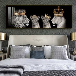 Venta al por Mayor de Lámparas LED con Impresión HD de Animales, Cuadro de León para Sala de Estar o Dormitorio, Arte de Pared de Porcelana de Cristal, Pintura Personalizada para Colgar en la Pared - Product Image 4