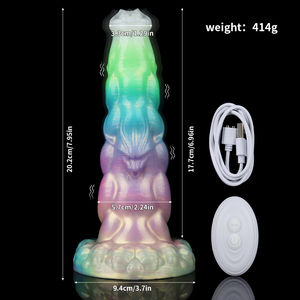 Large Glans Glow Fantasy Dildo Super Soft Woman's Sex <strong>Toy</strong> &amp; Vibrator for Couples &amp; <strong>Lesbian</strong> Women - Product Image 5