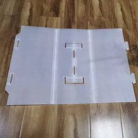 2-5MM Durable Résistant Aux Intempéries Carré Polypropylène Ondulé Arbre Gardes pour Plantation Protection Sapling Abri Poly Tubes