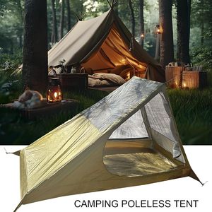 Tienda de Campaña Ligera para 1 Persona, de Una Habitación, para Verano, de Instalación Rápida, con Malla y Resistencia al Agua de 1000 mm, para Senderismo y Excursionismo - Product Image 5