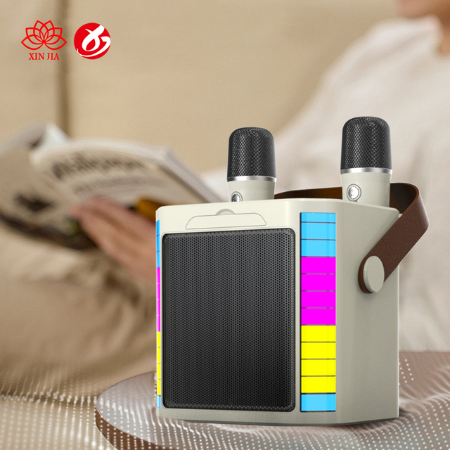 Bluetooth Speaker With Microphone Karaoke Home Portable Cute Mini Wireless Audio 10W KTV Family Singing Machine for Party